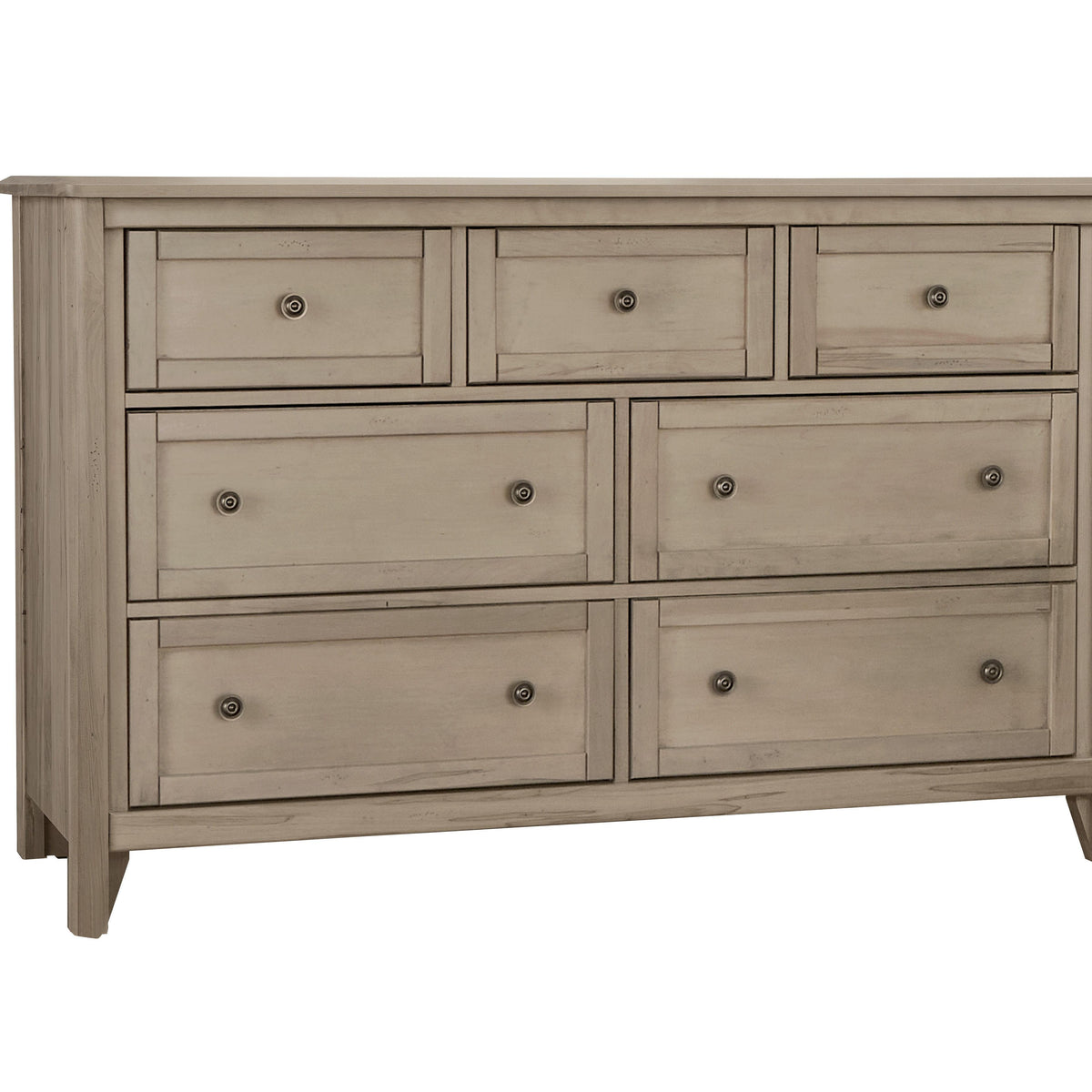 VaughanBassett Woodbridge Dresser 7 Drawer Shadow Grey Big