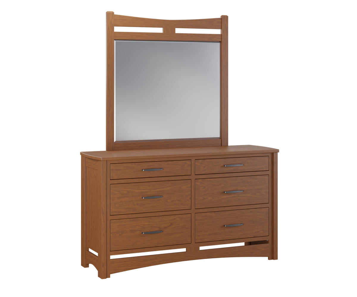 Country Value Woodworks Homestead Triple Dresser Rustic Cherry OCS