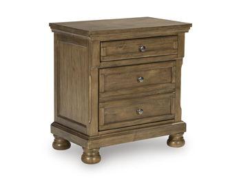 Ashley Feddinger Two Drawer Night Stand - Medium Brown