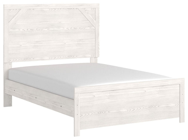 Ashley Gerridan - White / Gray - Full Panel Bed