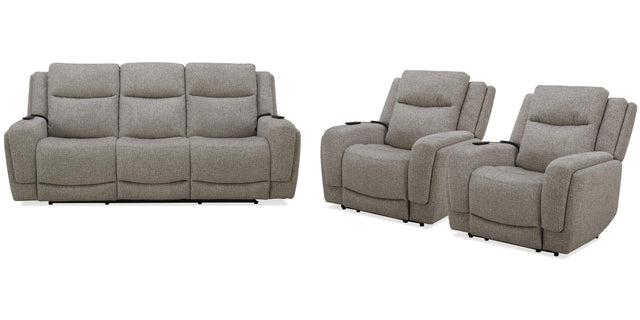 Parker House Penfield - Power Reclining Sofa And 2 Recliners - Frappe