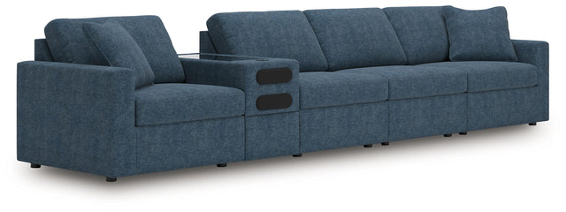 Ashley Modmax - Ink - 5-Piece Sectional With Audio Console
