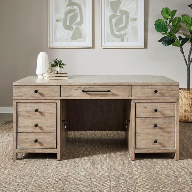 Liberty Furniture Proximity Place - Jr Executive Desk - Barley Buff