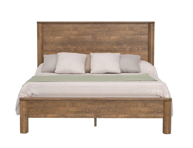 International Furniture Direct Olimpia - King Platform Bed- Tequila / Towny Brown