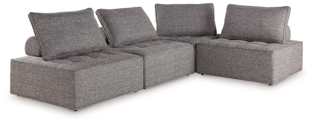Ashley Bree Zee - Brown - 4-Piece Outdoor Sectional