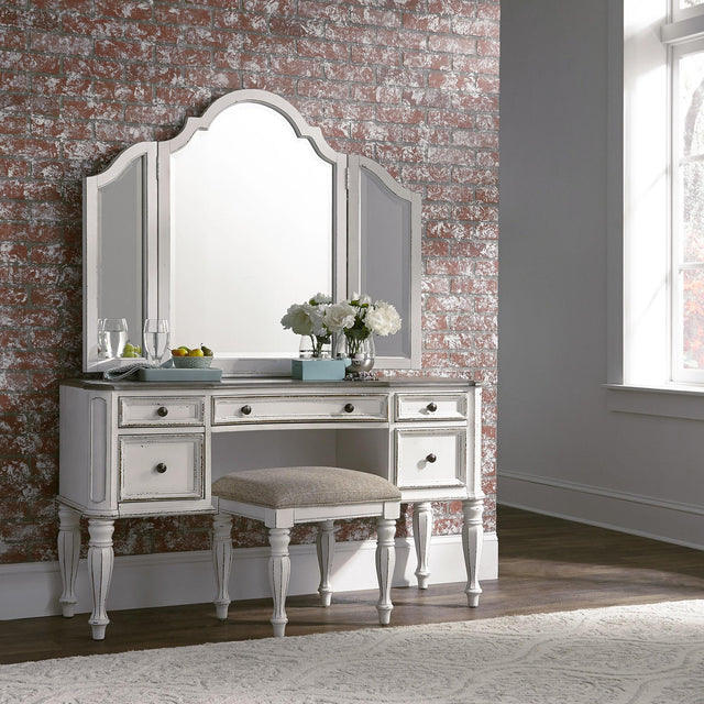Liberty Furniture Magnolia Manor - 3 Piece Vanity Set - White