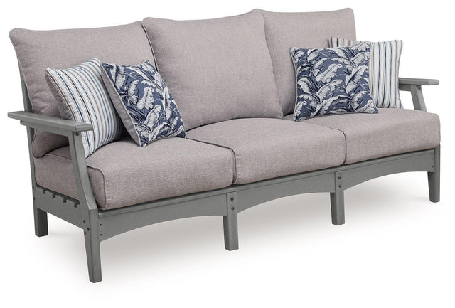 Ashley Cove Beach Sofa with Cushion - Gray