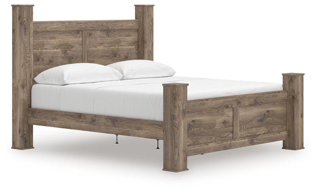 Ashley Rusticott - Brown - King Poster Bed