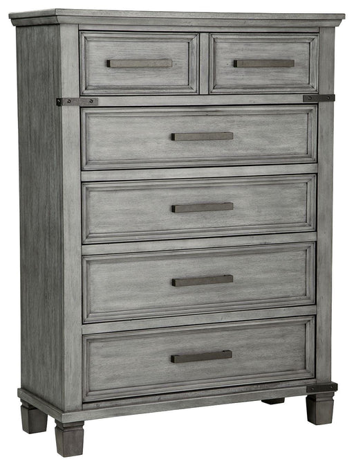 Ashley Russelyn Five Drawer Chest - Gray