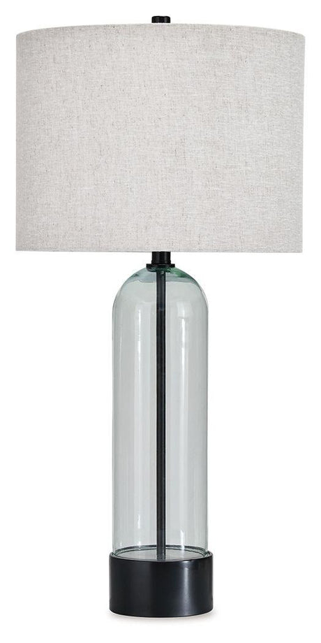 Ashley Kerrbrook Glass Table Lamp (1/CN) - Clear/Black