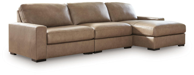 Ashley Veronella - 3-Piece Sectional With RAF Corner Chaise - Sahara
