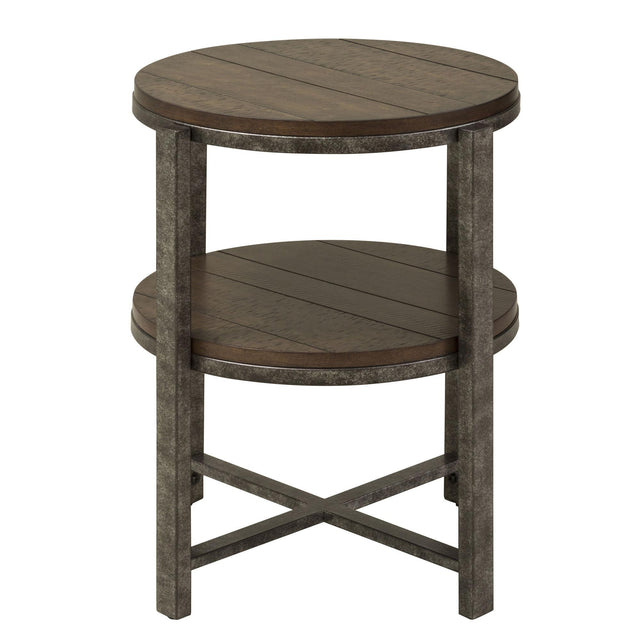 Liberty Furniture Breckinridge - Round End Table - Dark Brown