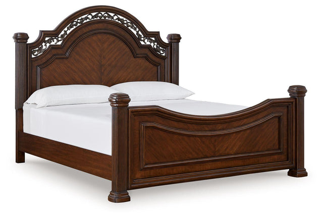 Ashley Lavinton - Brown - Queen Poster Bed