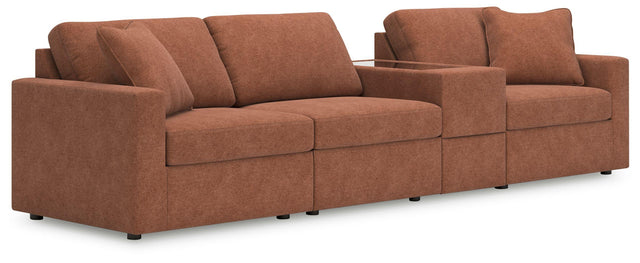 Ashley Modmax - Spice - 4-Piece Sectional With Storage Console