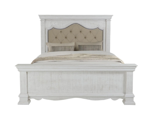 International Furniture Direct Bella - King Bed - White
