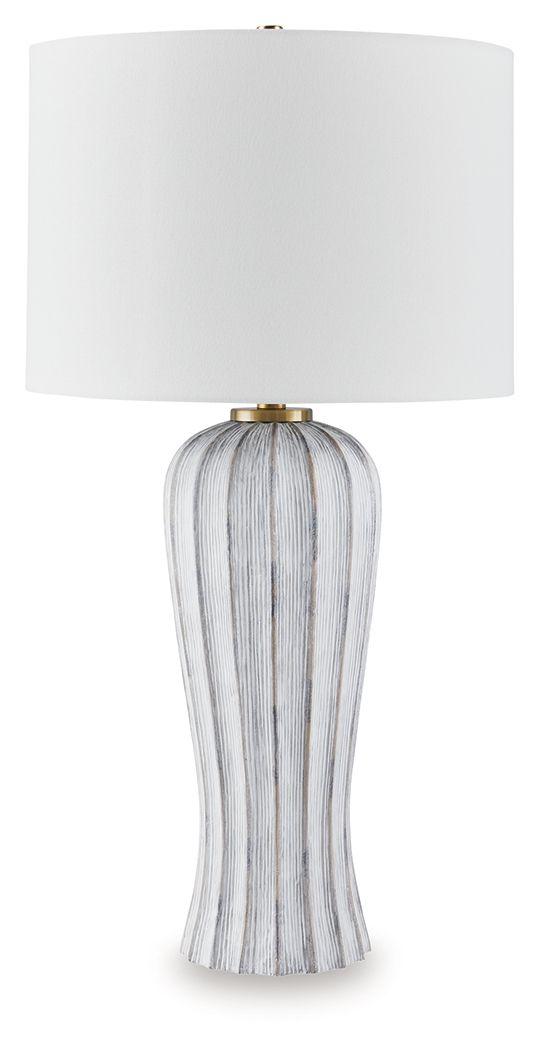 Ashley Lanwell Poly Table Lamp (1/CN) - Antique Gray