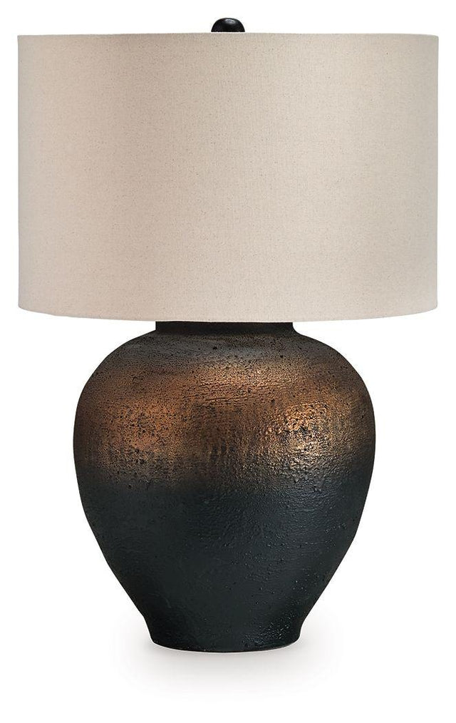 Ashley Newgerhard Metal Table Lamp (1/CN) - Brown/Black