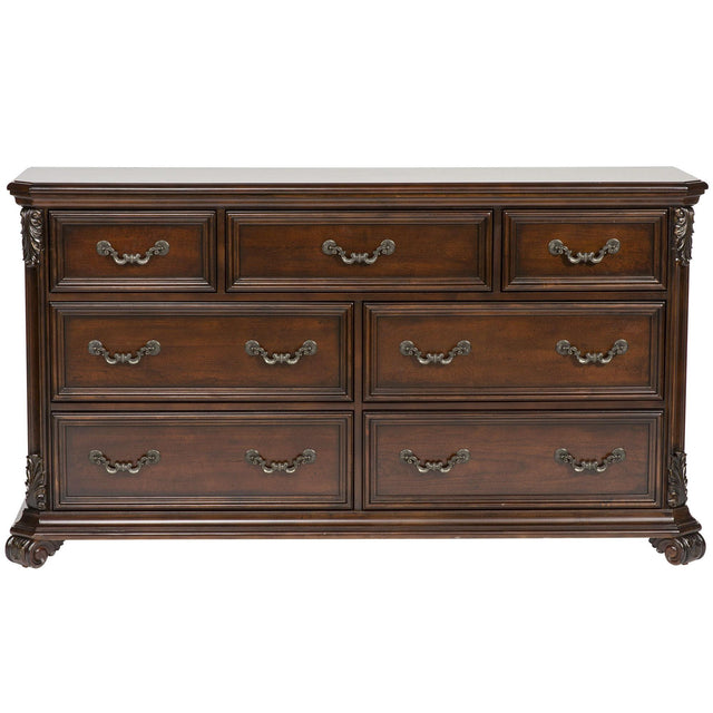 Liberty Furniture Messina Estates - 7 Drawer Dresser - Dark Brown