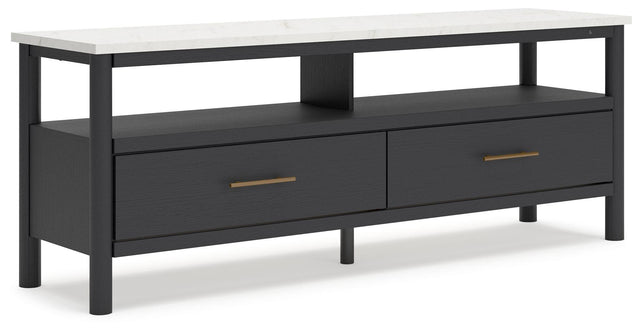 Ashley Cadmori Extra Large TV Stand - Black/White