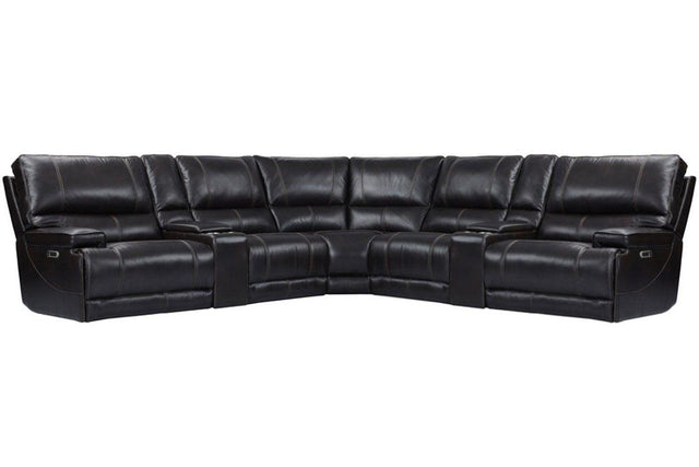 Parker House Whitman - 7 Piece Powered By Freemotion Modular Power Reclining Sectional With Power Adjustable Headrests - Verona Coffee