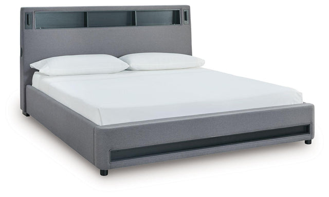 Ashley Verishaw - Gray - King Upholstered Bed