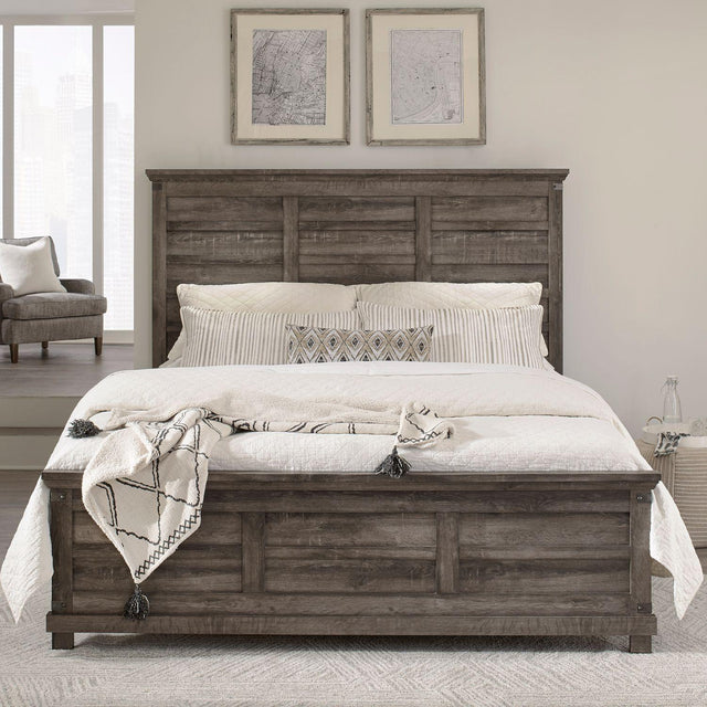 Liberty Furniture Lakeside Haven - King Optional California Panel Bed - Brownstone