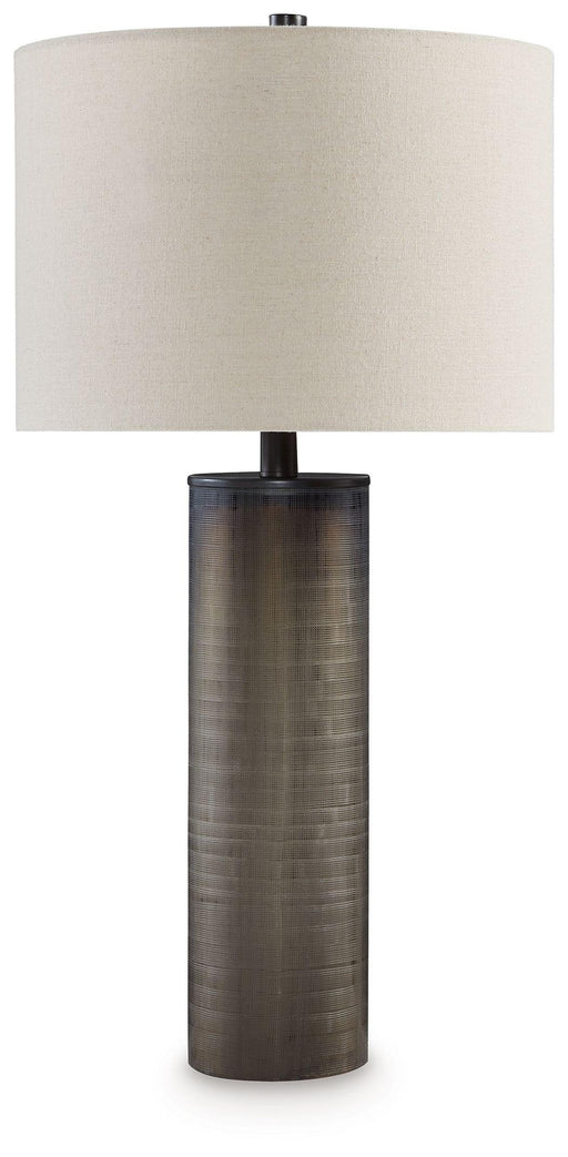 Ashley Dingerly Glass Table Lamp (1/CN) - Brown