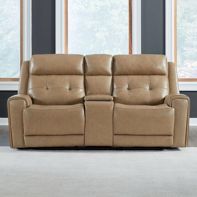 Liberty Furniture Carrington - Loveseat With Console P3 & ZG - York Sand