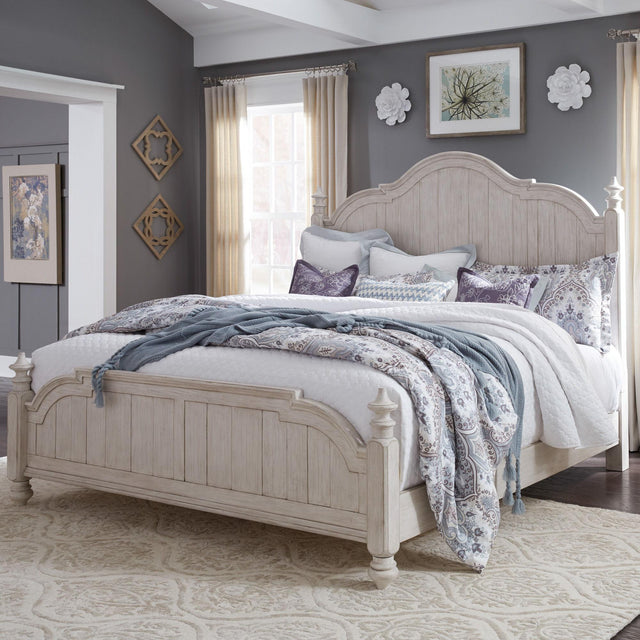 Liberty Furniture Farmhouse Reimagined - Queen Poster Bed - White