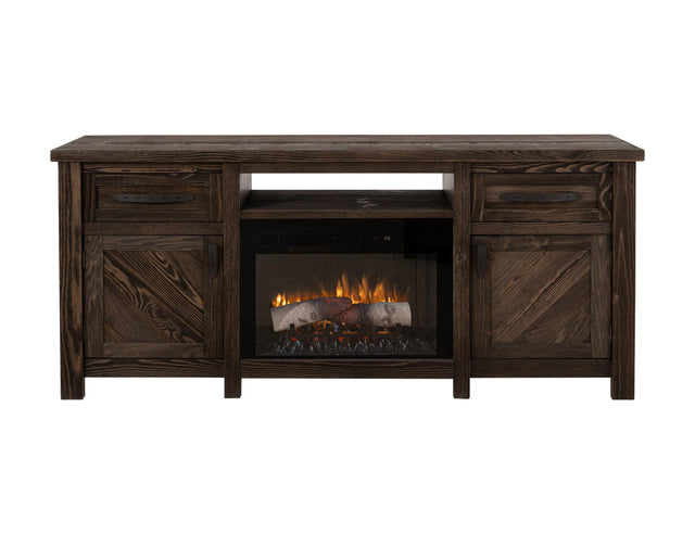 International Furniture Direct Dutton - Electric Fireplace - Rookwood Brown