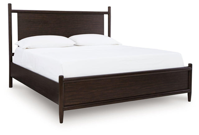Ashley Dantenton - California King Panel Bed - Merlot