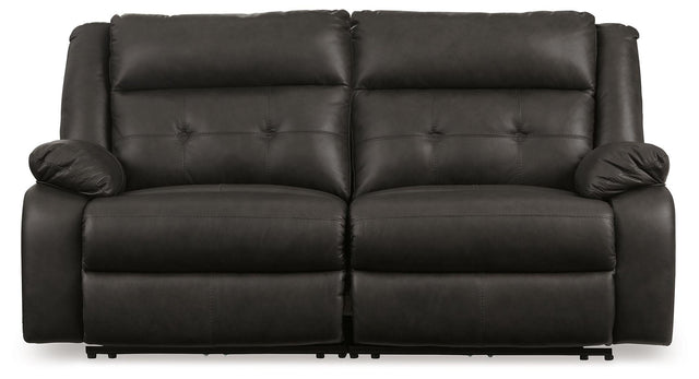 Ashley Mackie Pike - Storm - 2-Piece Power Reclining Sectional Loveseat