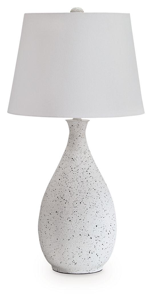 Ashley Wyattford Metal Table Lamp (1/CN) - White/Black