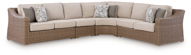 Ashley Laguna Heights - 4-Piece Outdoor Sectional - Beige