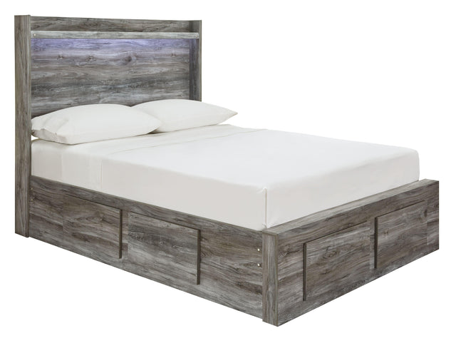 Ashley Baystorm - Gray - Full Panel Bed with 6 Storage Drawers