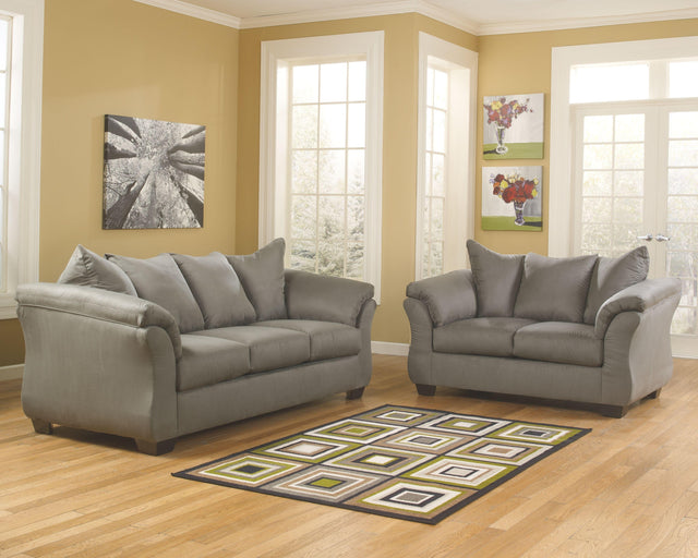 Ashley Darcy - Cobblestone - 2 Pc. - Sofa, Loveseat