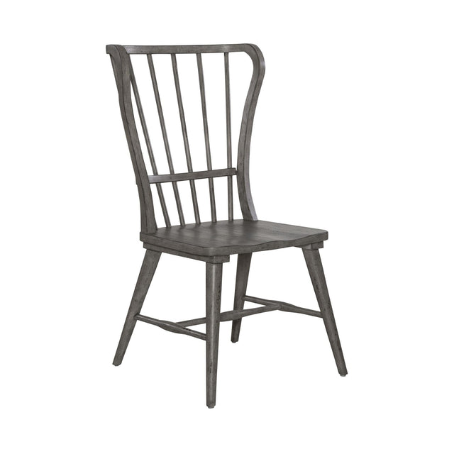 Liberty Furniture River Place - Windsor Back Side Chair (RTA) - Medium Gray
