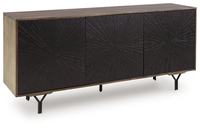 Ashley Lavinmont Accent Cabinet - Multi Brown