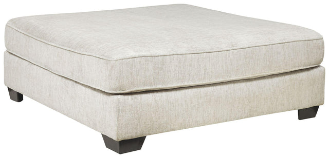 Ashley Rawcliffe Oversized Accent Ottoman - Parchment