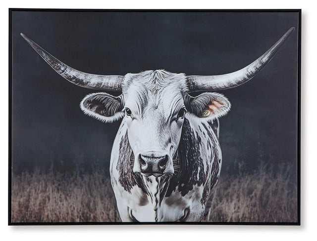 Ashley Harlandale Wall Art - Black/White/Brown