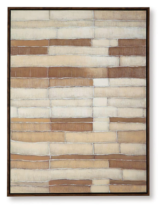 Ashley Kalanmore Wall Art - Brown/Tan/White