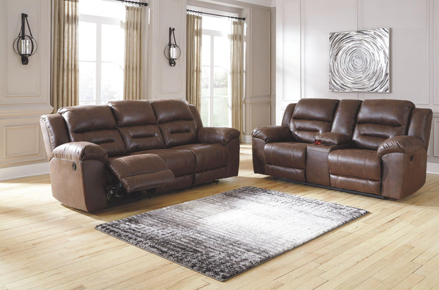 Ashley Stoneland - Chocolate - 2 Pc. - Reclining Sofa, Loveseat