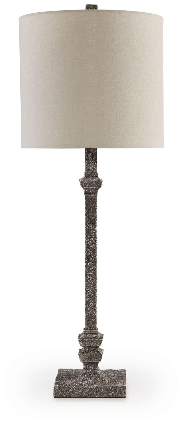 Ashley Oralieville Poly Accent Lamp (1/CN) - Distressed Gray