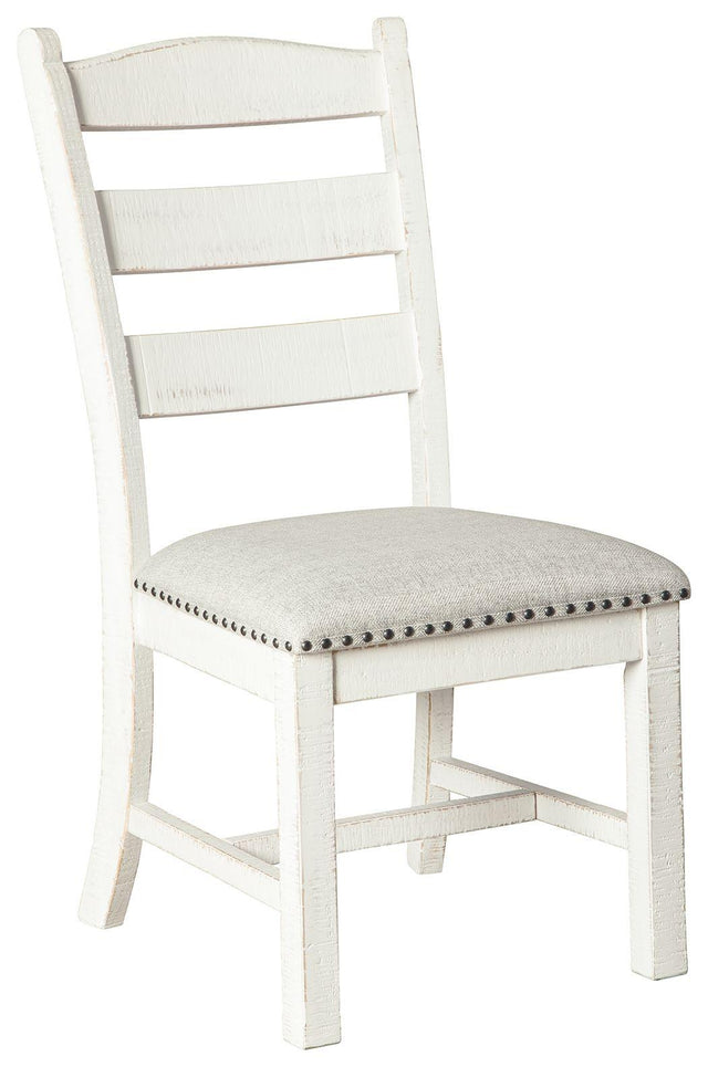 Ashley Valebeck Dining UPH Side Chair (2/CN) - Beige/White