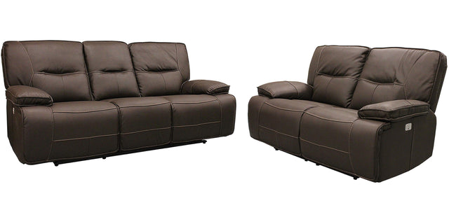 Parker House Spartacus - Power Reclining Sofa And Loveseat - Chocolate