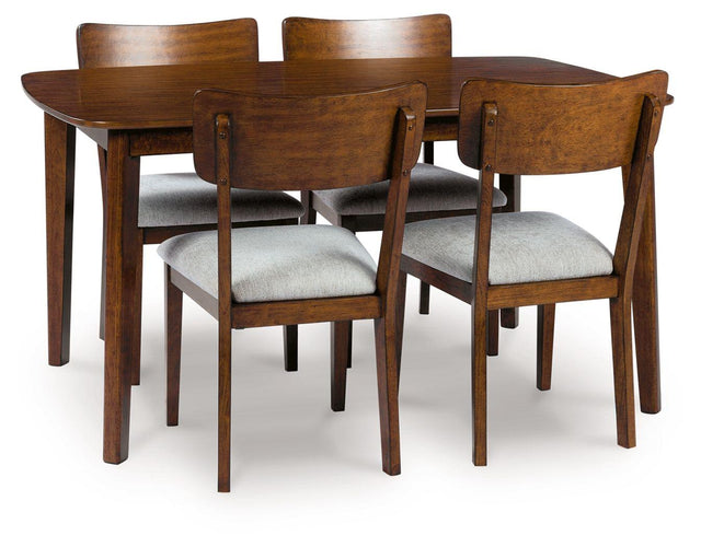 Ashley Tameride Dining Room Table Set (5/CN) - Brown