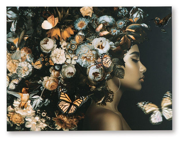 Ashley Valfer Wall Art - Orange/Black/White