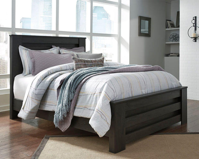Ashley Brinxton - Charcoal - Queen Panel Bed
