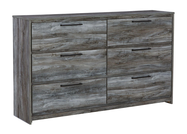 Ashley Baystorm Six Drawer Dresser - Gray