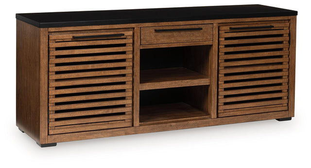 Ashley Kallari Credenza - Warm Brown/Black